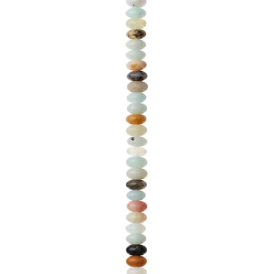 12 Pack: Amazonite Rondelle Beads, 4mm by Bead Landing™